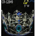 Full Round Color Big Stone Pageant Crown